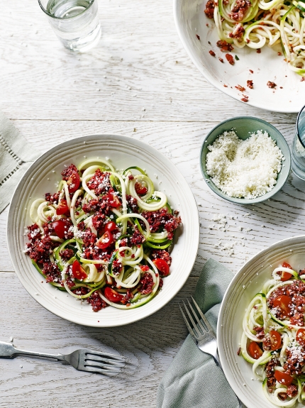 Raw vegan spag bol