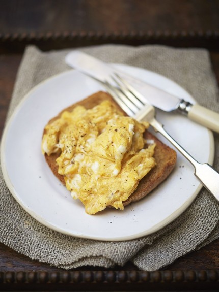 Homemade breakfast eggs