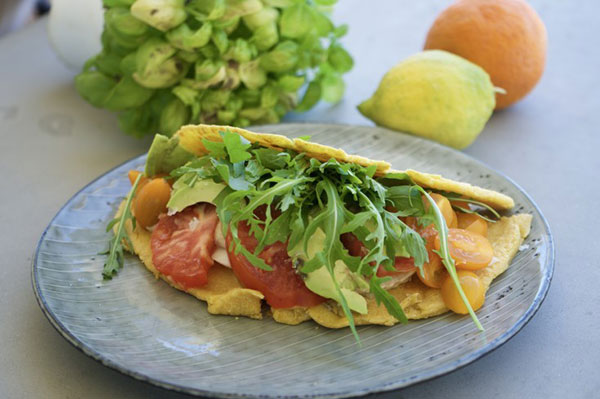 Omelette - chickpea tortilla