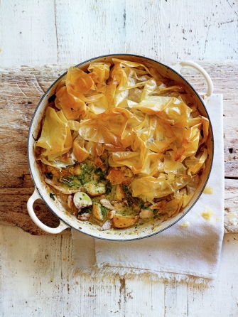 Spring chicken pie