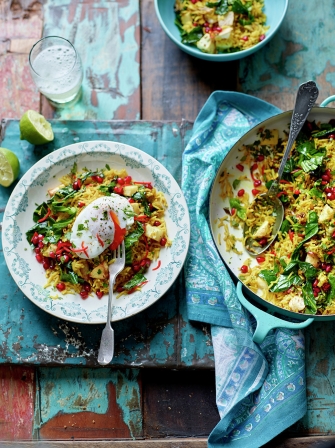 Weekly Meal Plan #65 - Ioanna's Notebook Spiced veggie rice with poached eggs