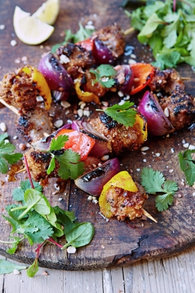 Chichinga: suya goat kebabs