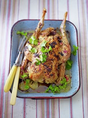 Moroccan-style roast chicken