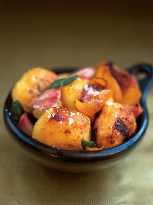 Roast potatoes with sage and orange