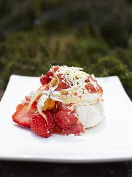 Super Tasty Strawberry Desserts Galleries Jamie Oliver Rhubarb Strawberry Pavlova