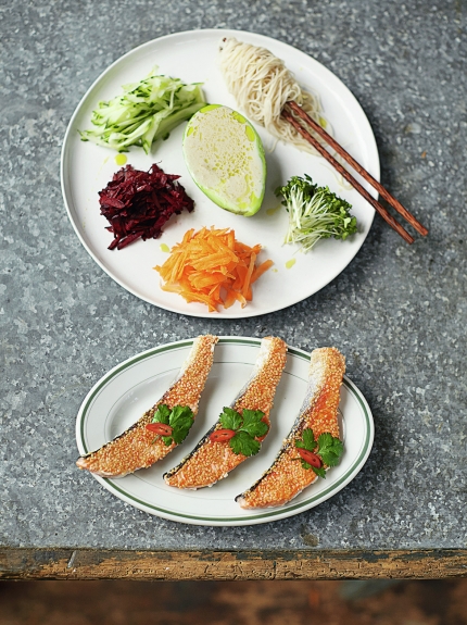Sesame seared salmon