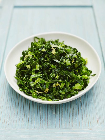 Simple lemony spring greens