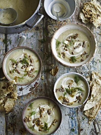 Celeriac & quince soup