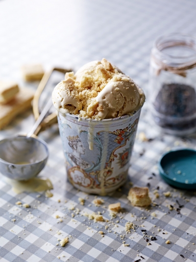 Earl grey-infused ice cream