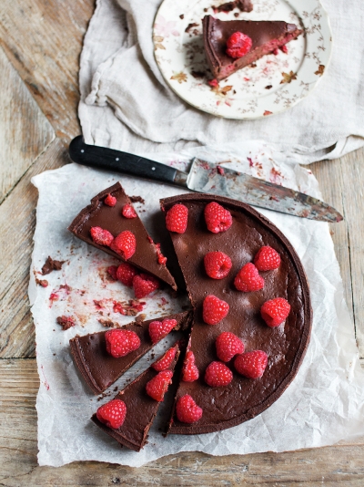 Ultimate chocolate &amp; raspberry tart